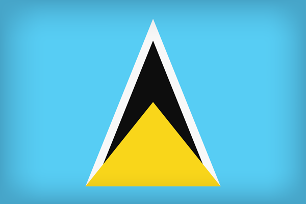 This png image - St Lucia Large Flag, is available for free download