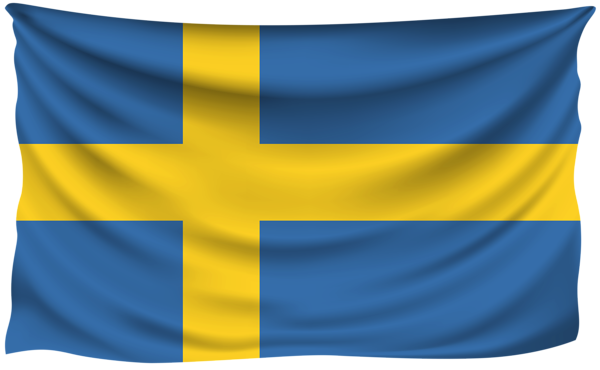 This png image - Sweden Wrinkled Flag, is available for free download