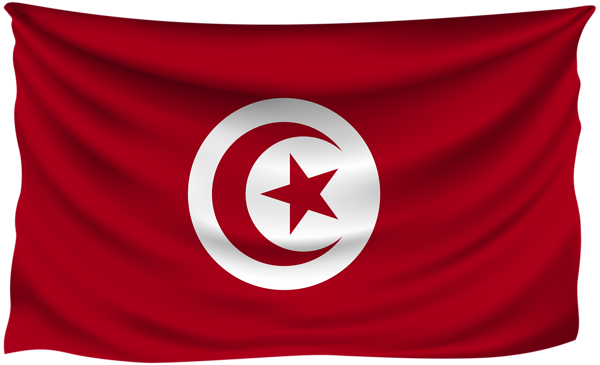 This png image - Tunisia Wrinkled Flag, is available for free download