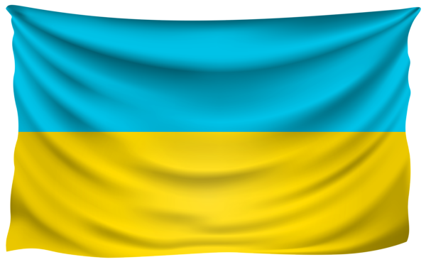 This png image - Ukraine Wrinkled Flag, is available for free download