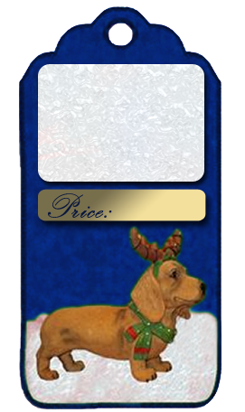 This png image - Christmas dog frame blue, is available for free download