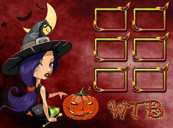 This jpeg image - Halloween WTB Purple Witch, is available for free download