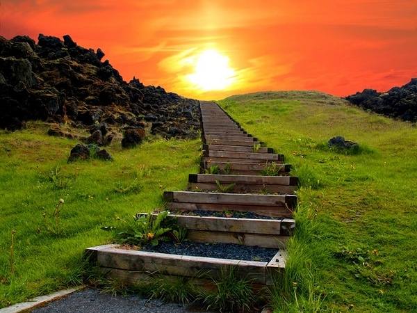 This jpeg image - Stairway to Heaven Iceland Wallpaper, is available for free download