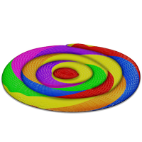 This png image - CocoaVille Swirl Candy Rug, is available for free download
