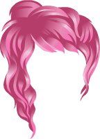 This jpeg image - Miami One Eye Hairstyle Pink, is available for free download