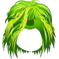 This png image - Rainforest Wavy Hair Green, is available for free download