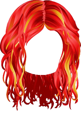 This png image - Spellbound Twisted Hairstyle Red, is available for free download