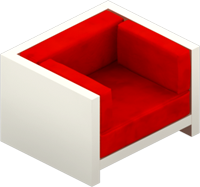 This png image - VIP Red and White Chair, is available for free download