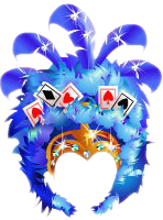 This png image - Vegas Showgirl Headdress Blue, is available for free download