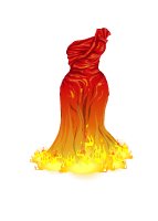 This jpeg image - YoSurvivor Iconic Dress on Fire Red, is available for free download
