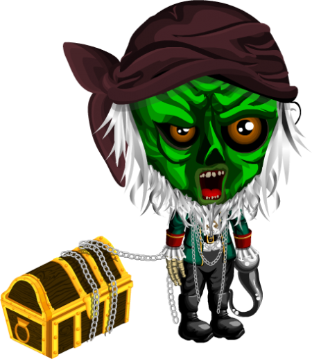 This png image - Zombie Pirate Set, is available for free download
