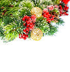 Christmas Background with Christmas Ornaments