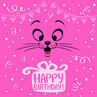 Pink Happy Birthday Background