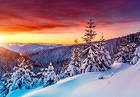Winter Sunset Background