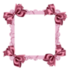 Pink Transparent Frame with Bow