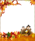 Thanksgiving PNG Photo Frame Happy Turkey Day