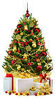 Christmas Tree White iPhone 6S Plus Wallpaper
