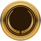 Brown Gold Seal Badge PNG Transparent Image