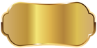Golden Label PNG Clipart Image