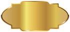 Golden Label Template Clipart PNG Picture