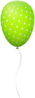 Green Dotted Balloon PNG Clipart