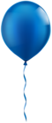 Single Blue Balloon PNG Clip Art Image
