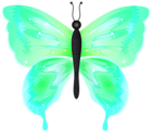 Green Butterfly PNG Transparent Clipart