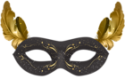 Black Carnival Mask PNG Clip Art