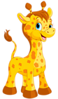 Cute Giraffe Cartoon PNG Clipart Image