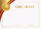 Empty Certificate Gold PNG Clipart