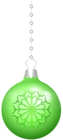 Christmas Ball Green Hanging PNG Clipart