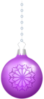 Christmas Ball Violet Hanging PNG Clipart