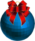 Christmas Blue Ornament PNG Clip Art Image