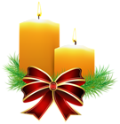 Christmas Candles Transparent PNG Clip Art Image
