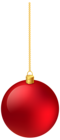 Christmas Classic Red Hanging Ball PNG Clipart Image