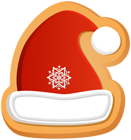 Christmas Cookie Santa Hat PNG Clipart