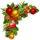 {Kerst/Wintersetjes} Christmas_Deco_Corner_with_Christmas_Tree_Decorations_Clipart