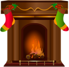 Christmas Fireplace Transparent PNG Clip Art