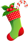Christmas Holiday Stocking Transparent PNG Clip Art
