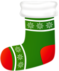 Christmas Stocking Transparent Green Clipart