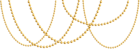 Gold Beads Garland PNG Clip Art Image
