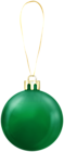 Green Xmas Ball PNG Clipart