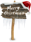 Merry Christmas Sign PNG Clipart