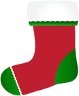 Red Christmas Stocking PNG Clipart