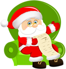 Santa Claus Sitting on Chair PNG Clip Art Image