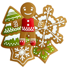 Transparent Christmas Gingerbread and Cookies PNG Clipart