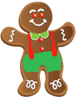 Transparent Gingerbread Man Ornament Clipart