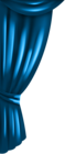 Blue Curtain Transparent Clip Art Image