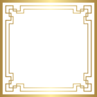 Border Deco Frame PNG Gold Clip Art