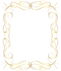 Border Frame Gold PNG Transparent Clip Art Image